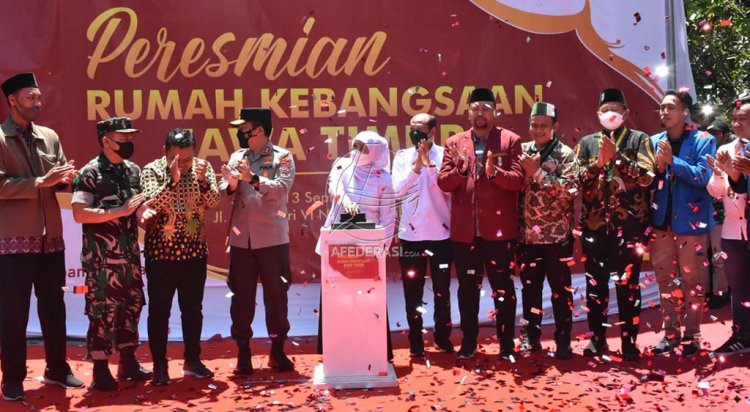 Gubernur Khofifah Resmikan Rumah Kebangsaan Jatim