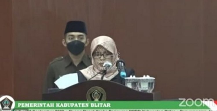 PAK-APBD 2022, Bupati Blitar Tanggapi Pandangan Umum Fraksi